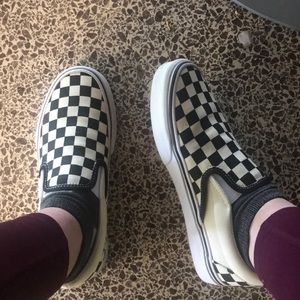 Vans Checkered Slip Ons